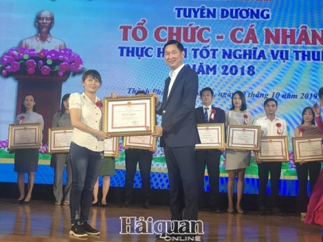 Tuyên dương trên 1.000 doanh nghiệp thực hiện tốt nghĩa vụ thuế