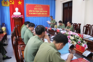 Cụm thi đua số 8 Bộ CA: Kiểm tra phong trào thi đua Vì ANTQ tại CA Tây Ninh