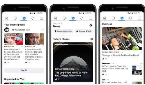 Facebook News được thử nghiệm tại Mỹ