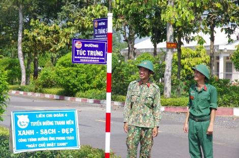 Giáo dục lịch sử đơn vị qua biển tên các trục đường nội bộ