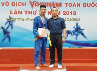 Tấm huy chương vàng đầu tiên cho Vovinam Tây Ninh