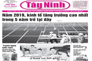 Điểm báo in Tây Ninh ngày 15.11.2019