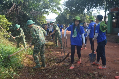 Sư đoàn 5: Ra quân làm công tác Dân vận đợt 2 năm 2019