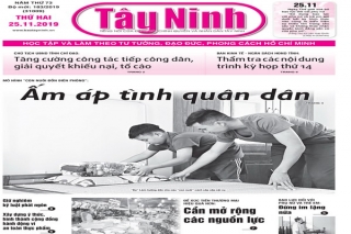 Điểm báo in Tây Ninh ngày 25.11.2019