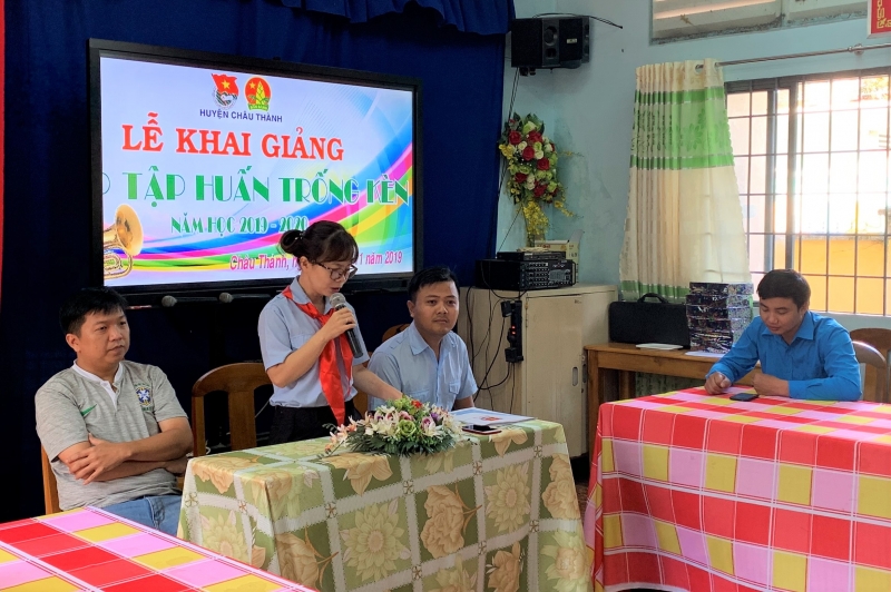 Khai giảng lớp Trống- kèn huyện Châu Thành