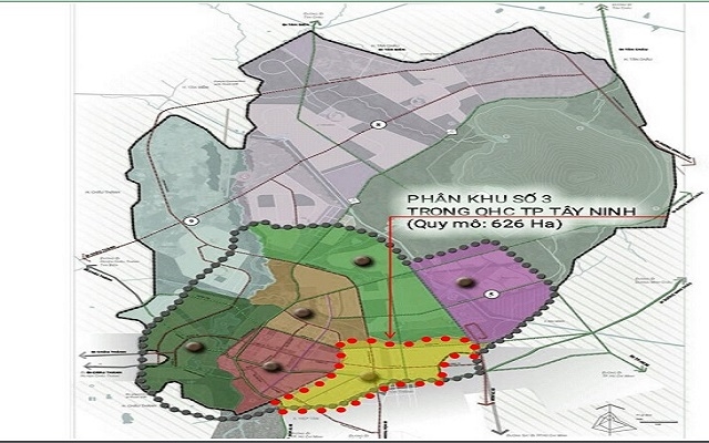 TP.Tây Ninh: Công bố Đồ án quy hoạch phân khu 3 “Khu dân cư văn hóa đặc trưng” tỷ lệ 1/2.000