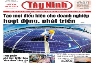 Điểm báo in Tây Ninh ngày 30.11.2019
