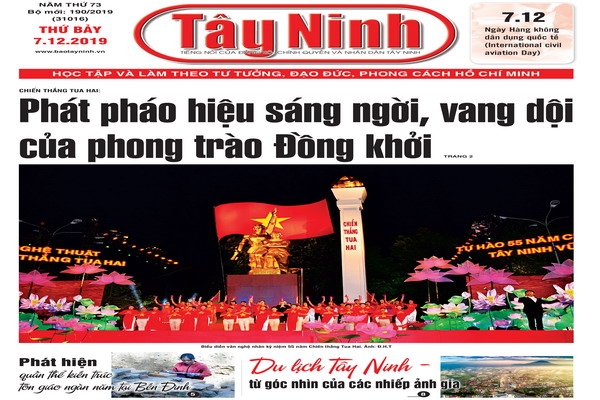 Điểm báo in Tây Ninh ngày 07.12.2019