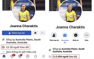 Nữ trọng tài trận Việt Nam - Thái Lan khóa Facebook
