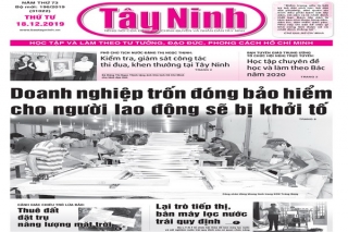 Điểm báo in Tây Ninh ngày 18.12.2019