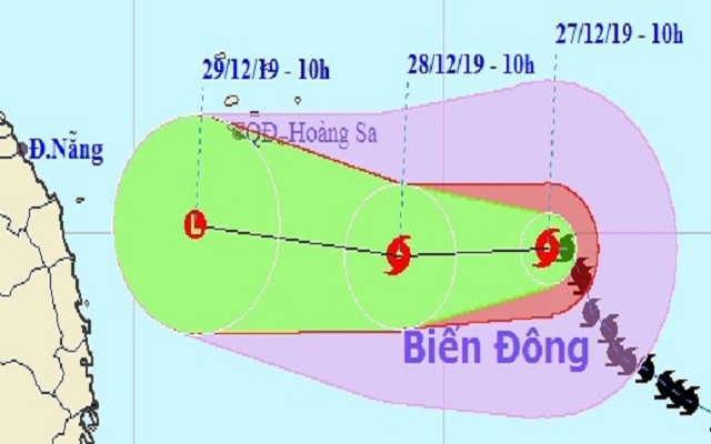 Bão Phanfone đang suy giảm cấp