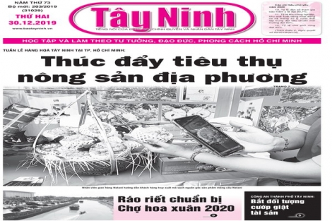 Điểm báo in Tây Ninh ngày 30.12.2019