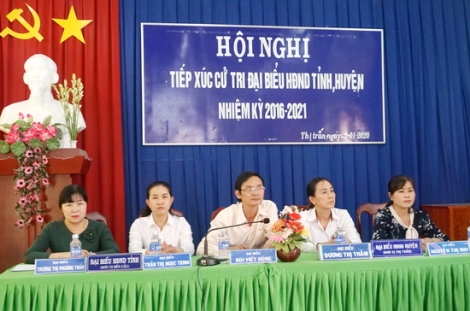 Hội nghị tiếp xúc cử tri thị trấn Bến Cầu