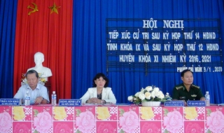 Hội đồng nhân dân 2 cấp tiếp xúc cử tri các xã cánh Tây huyện Trảng Bàng sau kỳ họp