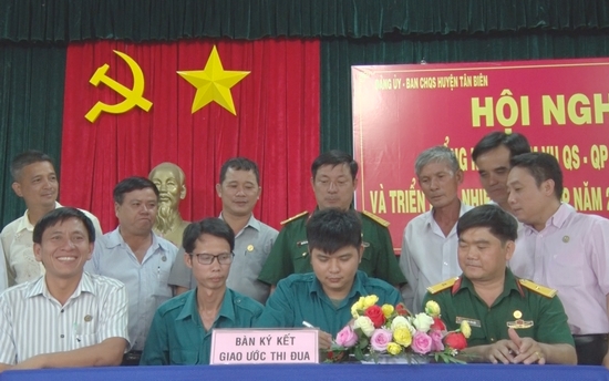 Tân Biên: Tổng kết thực hiện nhiệm vụ quân sự - quốc phòng năm 2019