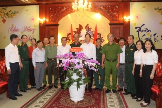 LLVT Tây Ninh chúc tết lãnh đạo tỉnh