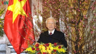 Tổng Bí thư, Chủ tịch nước Nguyễn Phú Trọng chúc Tết các lãnh đạo, nguyên lãnh đạo