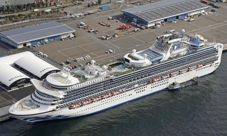 Thêm 6 ca nhiễm virus corona trên du thuyền Diamond Princess