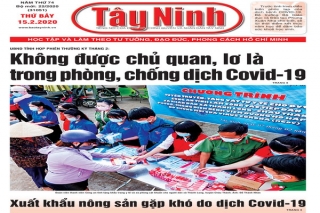 Điểm báo in Tây Ninh ngày 15.02.2020