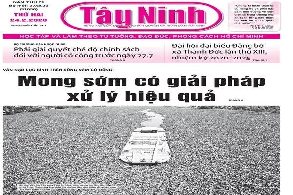 Điểm báo in Tây Ninh ngày 24.02.2020