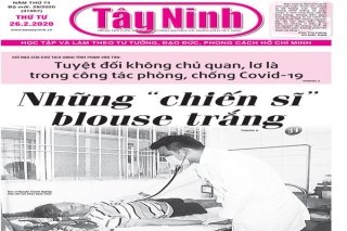 Điểm báo in Tây Ninh ngày 26.02.2020