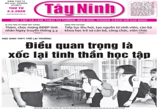 Điểm báo in Tây Ninh ngày 04.3.2020