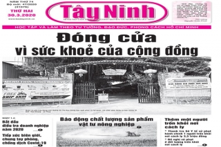 Điểm báo in Tây Ninh ngày 30.3.2020