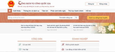 Triển khai trên Cổng dịch vụ công quốc gia dịch vụ chứng thực bản sao điện tử từ bản chính