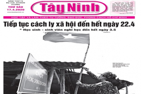 Điểm báo in Tây Ninh ngày 17.4.2020