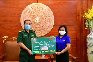 Dự án Biên Cương Xanh Hỗ trợ BĐBP Tây Ninh phòng chống dịch Covid-19