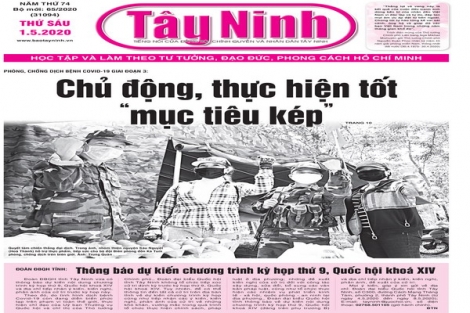 Điểm báo in Tây Ninh ngày 01.5.2020