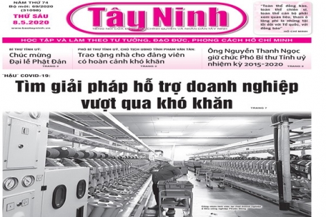 Điểm báo in Tây Ninh ngày 08.5.2020