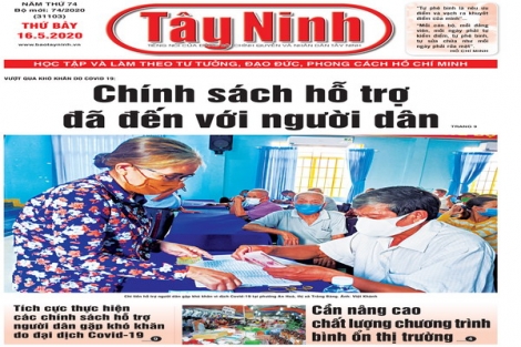 Điểm báo in Tây Ninh ngày 16.5.2020