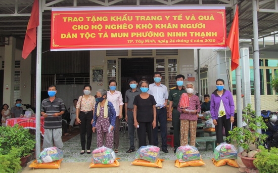 TP.Tây Ninh: Vận động hơn 1,5 tỷ đồng hỗ trợ người dân phòng, chống dịch bệnh Covid-19