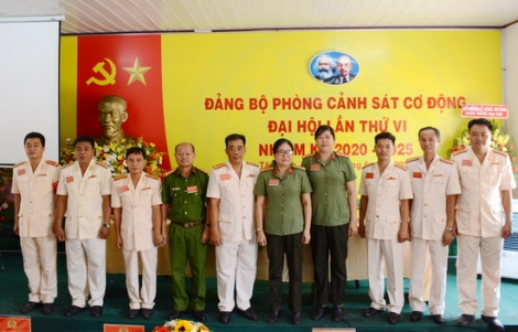 Đảng bộ Phòng Cảnh sát Cơ động Công an Tây Ninh Đại hội lần thứ VI nhiệm kỳ 2020 - 2025
