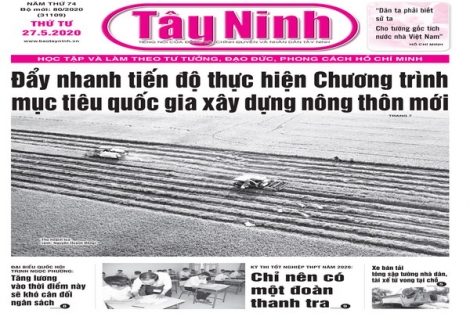 Điểm báo in Tây Ninh ngày 27.5.2020