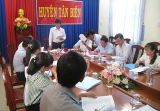 HĐND Tân Biên giám sát việc sắp xếp bộ máy và tinh giản biên chế trên địa bàn huyện