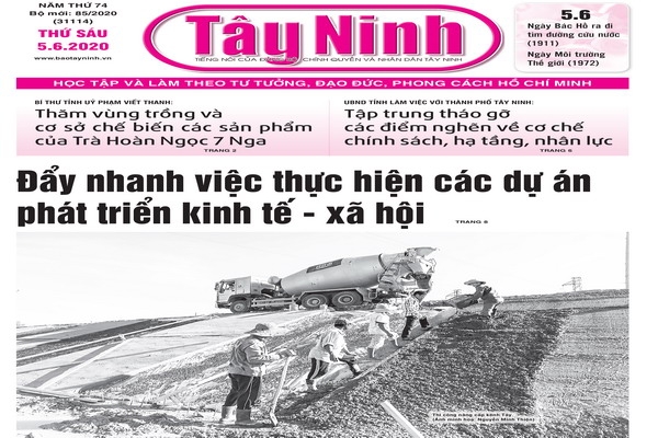 Điểm báo in Tây Ninh ngày 05.6.2020