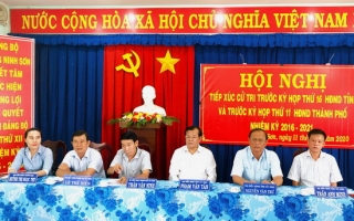 Đại biểu HĐND các cấp tiếp xúc cử tri TP.Tây Ninh, huyện Gò Dầu
