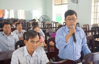 Đại biểu Hội đồng nhân dân hai cấp tiếp xúc cử tri xã Truông Mít và Phước Minh
