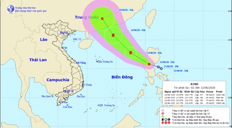 Áp thấp nhiệt đới đi vào Biển Đông có khả năng mạnh lên thành bão
