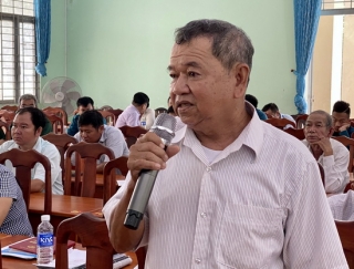 Đại biểu HĐND tỉnh, huyện tiếp xúc với cử tri xã Thành Long huyện Châu Thành