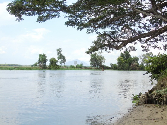 Vùng quê bên hữu ngạn sông Vàm