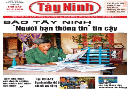 Điểm báo in Tây Ninh ngày 20.6.2020