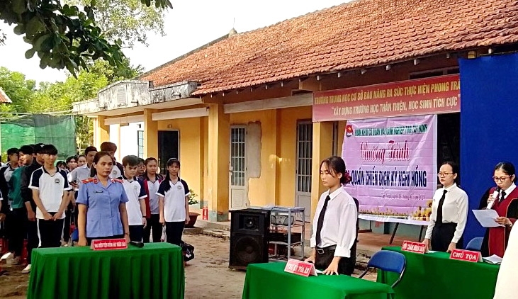 Tuyên truyền tác hại ma túy trong học sinh và thanh thiếu niên thông qua phiên tòa giả định