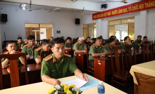 Khai giảng lớp tập huấn nghiệp vụ cho lãnh đạo Công an các đơn vị, địa phương