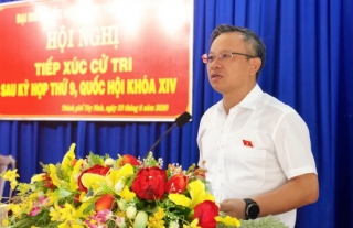 ĐBQH tiếp xúc cử tri TP.Tây Ninh và huyện Tân Châu