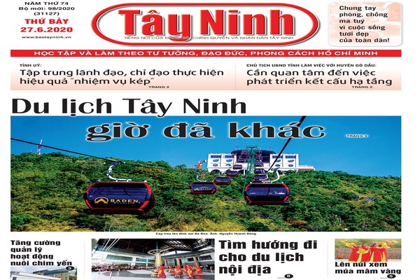 Điểm báo in Tây Ninh ngày 27.6.2020