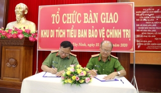 Bàn giao Khu di tích Tiểu ban Bảo vệ chính trị-Ban An ninh Trung ương cục miền Nam (C51) cho Công an Tây Ninh