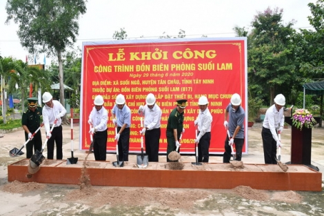 Tây Ninh: Khởi công xây dựng Đồn Biên phòng Suối Lam